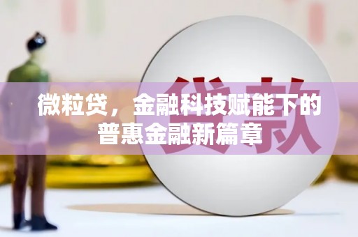 富县微粒贷，金融科技赋能下的普惠金融新篇章