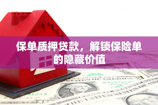富县保单质押贷款，解锁保险单的隐藏价值