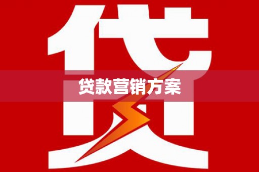 富县贷款营销方案