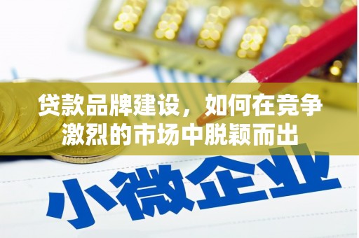 富县贷款品牌建设，如何在竞争激烈的市场中脱颖而出