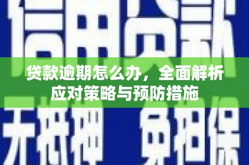 富县贷款逾期怎么办，全面解析应对策略与预防措施