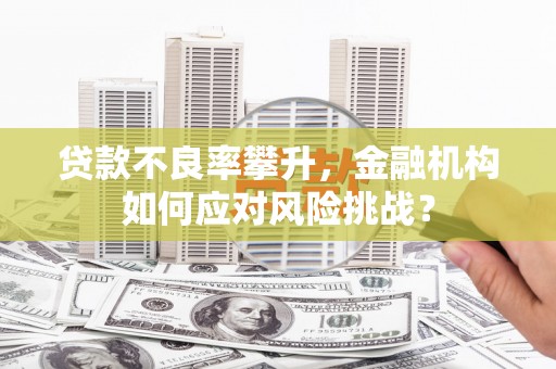 富县贷款不良率攀升，金融机构如何应对风险挑战？