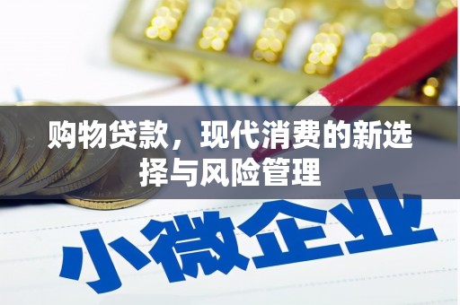 富县购物贷款，现代消费的新选择与风险管理