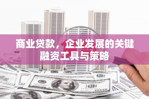 富县商业贷款，企业发展的关键融资工具与策略