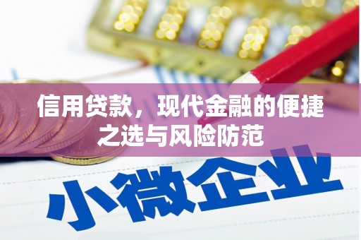 富县信用贷款，现代金融的便捷之选与风险防范