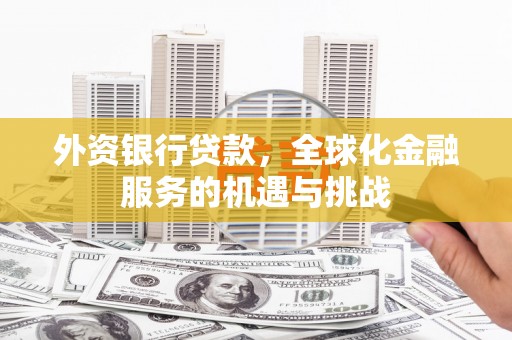 富县外资银行贷款，全球化金融服务的机遇与挑战