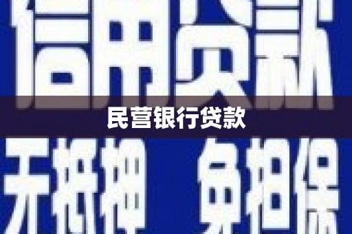 富县民营银行贷款