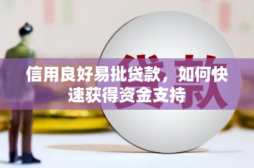 富县信用良好易批贷款，如何快速获得资金支持