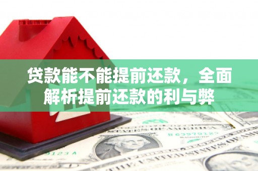 富县贷款能不能提前还款，全面解析提前还款的利与弊