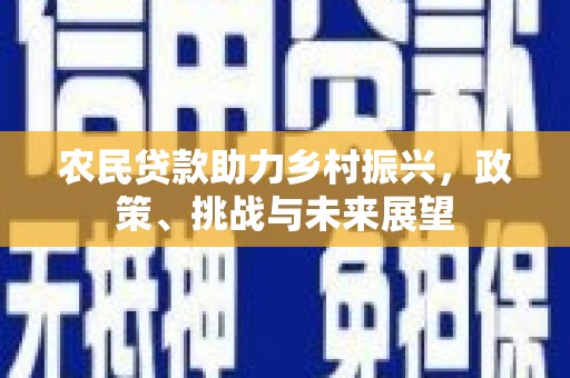 富县农民贷款助力乡村振兴，政策、挑战与未来展望