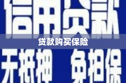 富县贷款购买保险