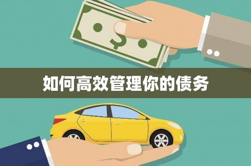 富县如何高效管理你的债务