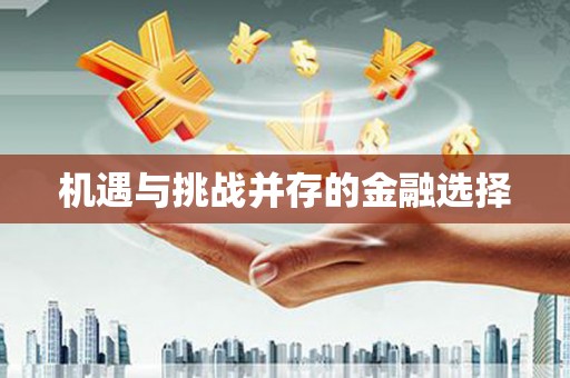 富县机遇与挑战并存的金融选择